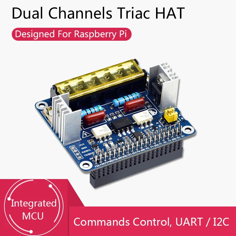 Custom Raspberry Pi Expansion Board Power Relay 8-Ch Relays 2-CH Triac HAT for Raspberry Pi Integrated MCU UART / I2C Manufacturer