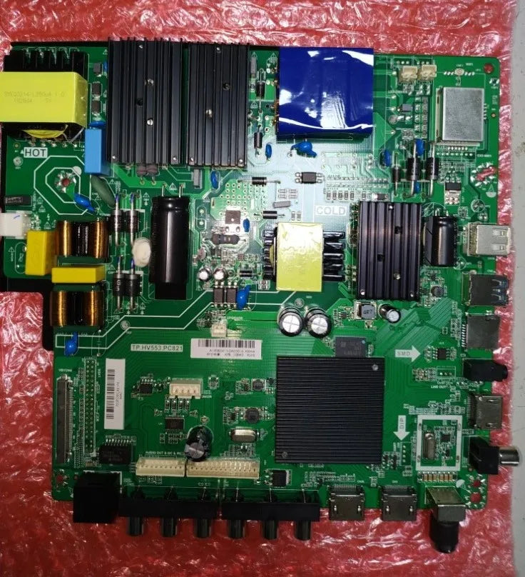 Custom Pcba TP.HV553.PC821 4K WiFi network TV motherboard 4 core chip 1GDDR+8G EMMC Send remote control Manufacturer