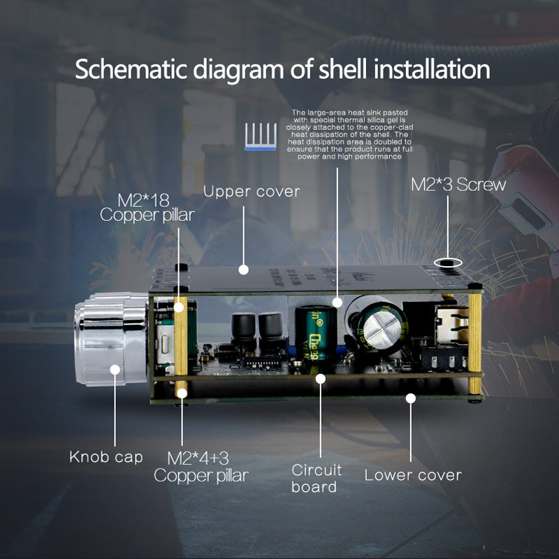 2*100W Power Stereo Amplifier Board 2.0 Channel Class D Home Theater Equalizer Music Receiver amplifiers speakers pcb assembly Customize