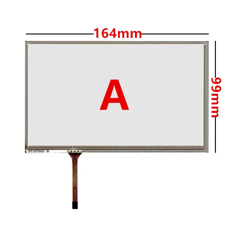 Custom 5.6/6/7/7.1/7.4 Inch Resistance Digitizer Touch Screen Panel Glass For Car DVD GPS Navigation Multimedia Industrial Manufacturer