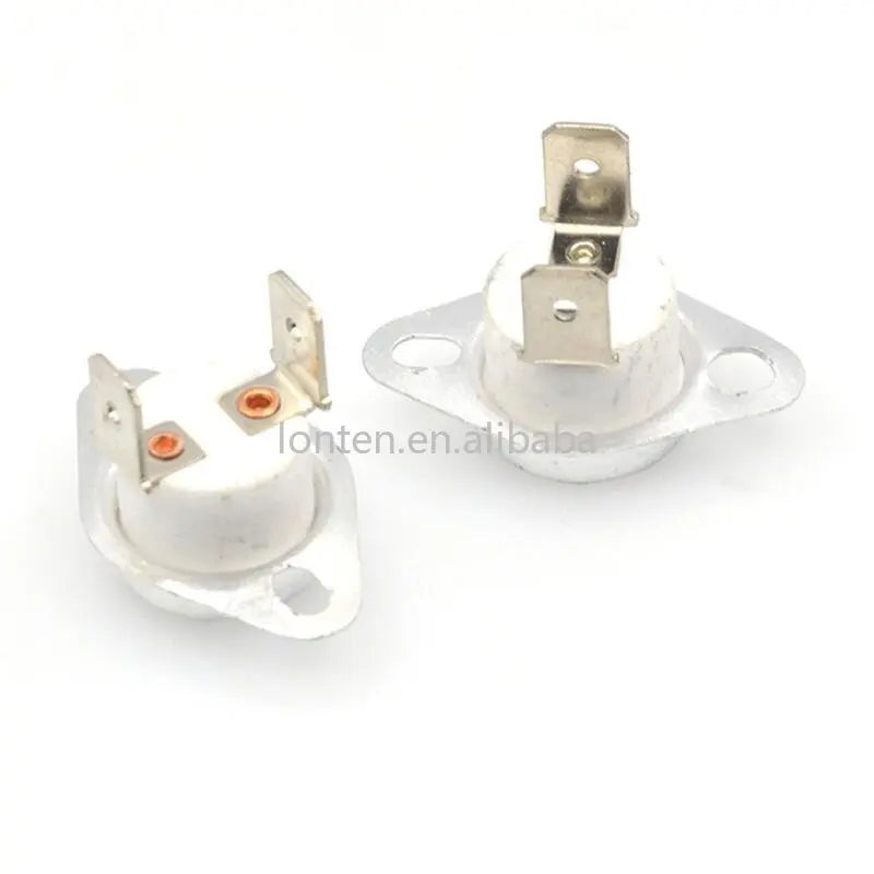 Custom 2Pcs KSD302 16A 250V 40-130 degree Ceramic KSD302 Normally Closed Temperature Switch Thermostat 85 Degrees 90 C 45C Manufacturer