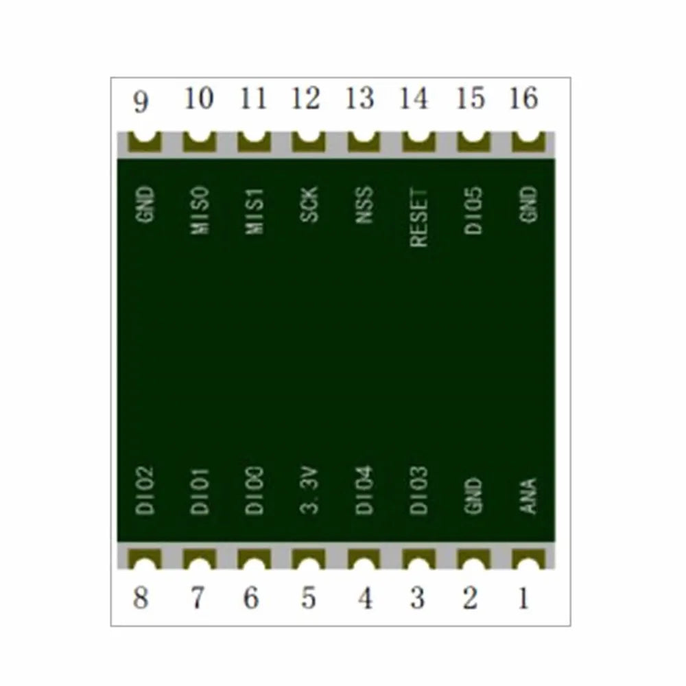 Custom receiving module LoRa / FSK ultra-low power consumption 868MHZ/915MHZ