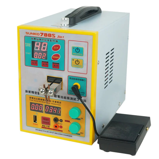 Custom 788S 110V/220V 2.8KW 3 in 1 Battery Spot Welding Charging Test Combination Machine 18650 Lithium Battery Handheld Small B Manufacturer