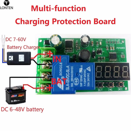 Custom 0-30A 7.4V 12V 14.8V 24V 48V Lead-acid Ni-Cd Ni-MH Li-ION Li-PO Lithium battery Charging Protection Board Module Manufacturer