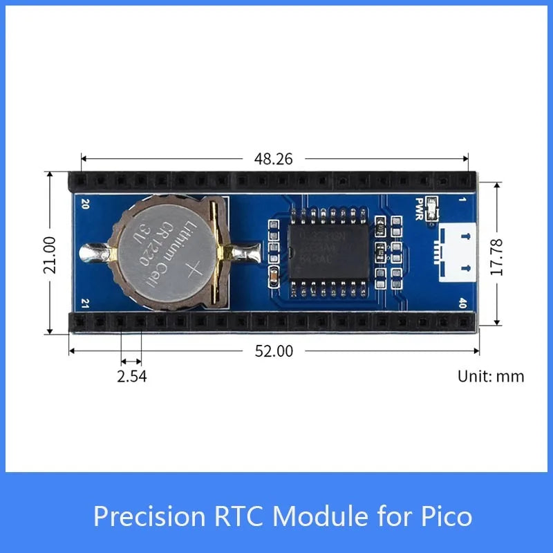 Custom Custom Pico Precision RTC Module for Raspberry Pi Pico Onboard DS3231 Chip for RPI Pico Manufacturer