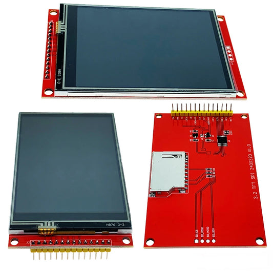 Custom Lonten 3.2 inch TFT LCD Module with Touch Panel ILI9341 Drive IC 240(RGB)*320 SPI Interface (9 IO) 240*320 Touch ic XPT2046 SPI Manufacturer