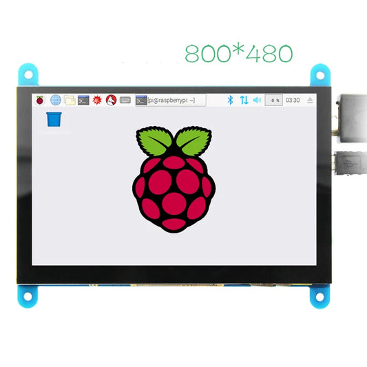 Custom 5 Inch Draagbare Monitor HD 800X480 Capacitieve Touchscreen Lcd Display Voor Sony PS4/Raspberry Pi/pc/Banana Pi Manufacturer