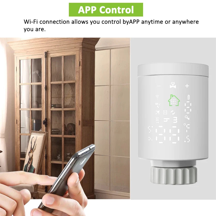 Custom LT Tuya ZigBee3.0 smart home Radiator Actuator Programmable Thermostatic Radiator Valve Temperature Controller Manufacturer