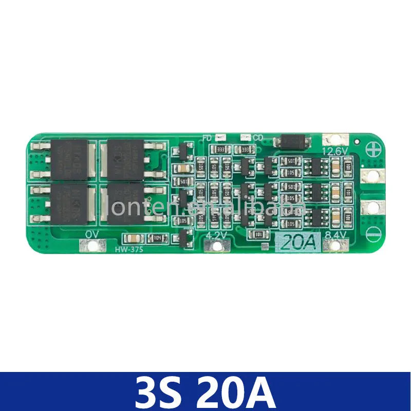 Custom 1S 2S 3S 4S 3A 20A 30A Li-ion Lithium Battery 18650 Charger PCB BMS Protection Board For Drill Motor Lipo Cell Module Manufacturer