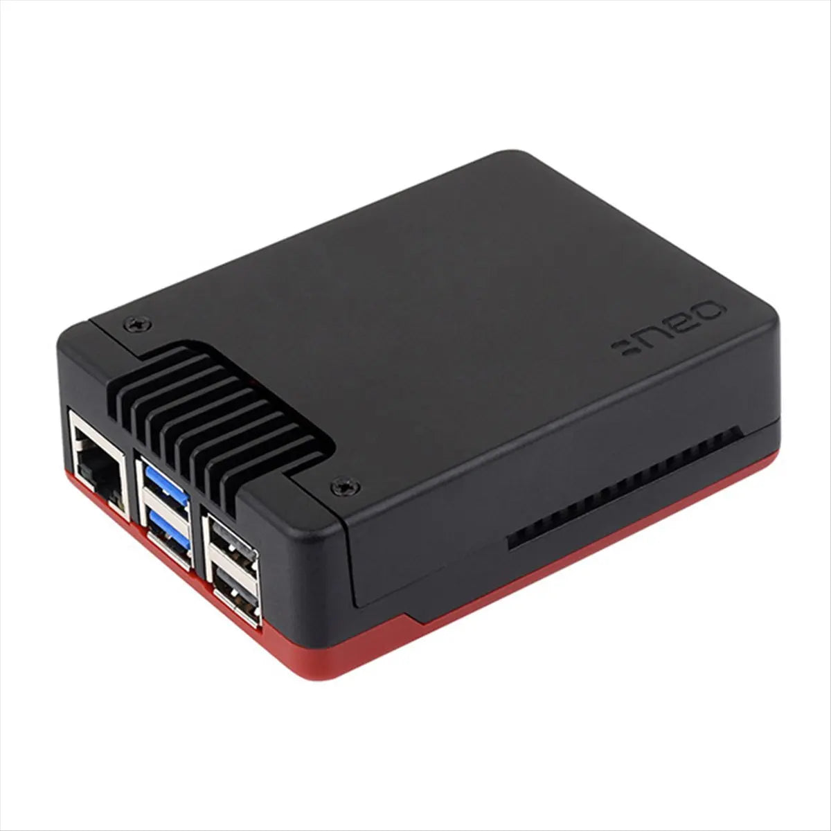 Raspberry Pi 5 Aluminum Case with PWN Fan Passive Cooling Fins Exhaust Vent
