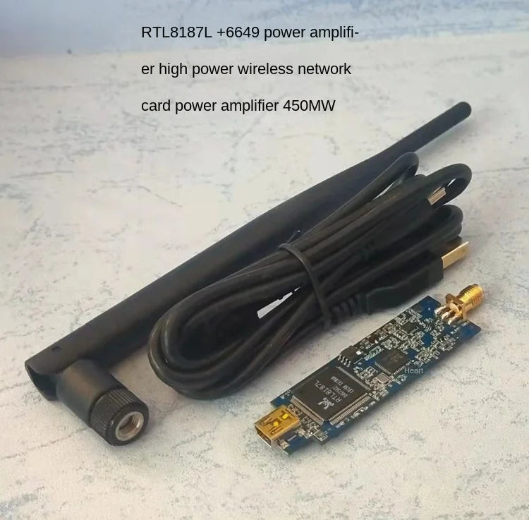 Custom Custom RTL8187L+6649 high power USB wireless network card cdlinux kali centos beini bt5 Manufacturer