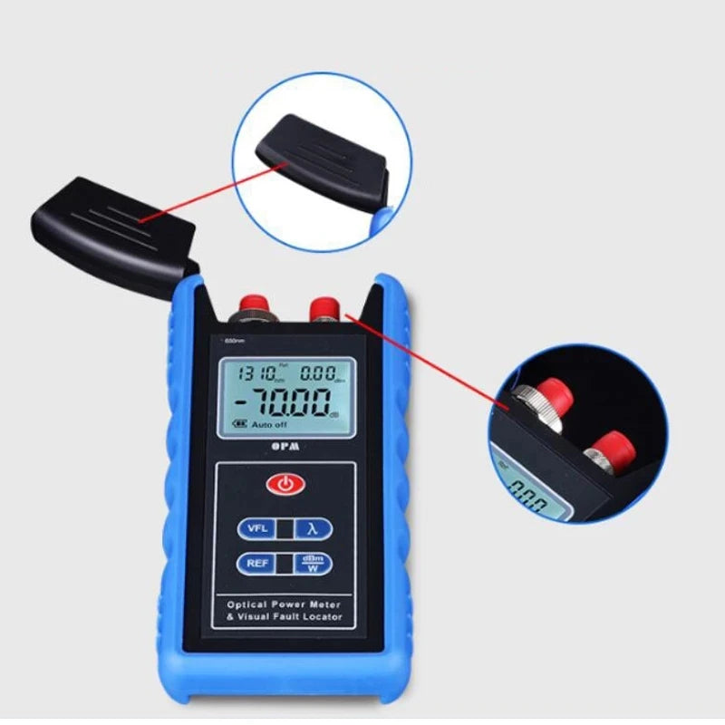 Custom Handheld TL-560 Optical Light Source 800/1700nm OPM FTTH Optic Laser power meter and 1-5MW Fiber Optic Visual Fault Locator Manufacturer