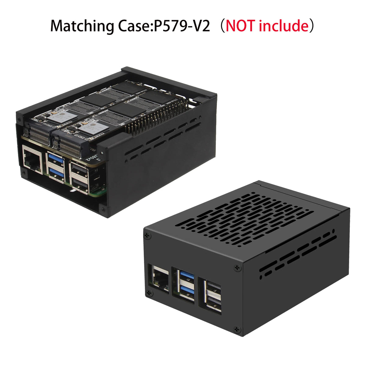 Custom  X1004 Dual 2280 NVMe SSD shield for Raspberry Pi 5