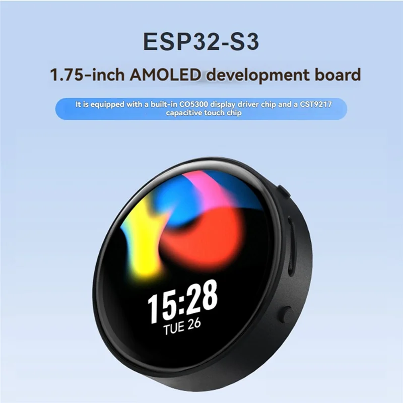 Well Made-ESP32-S3 Development Board 1.75Inch AMOLED Touchscreen With Case Support Deepseek Xiaozhi AI Voice Interaction