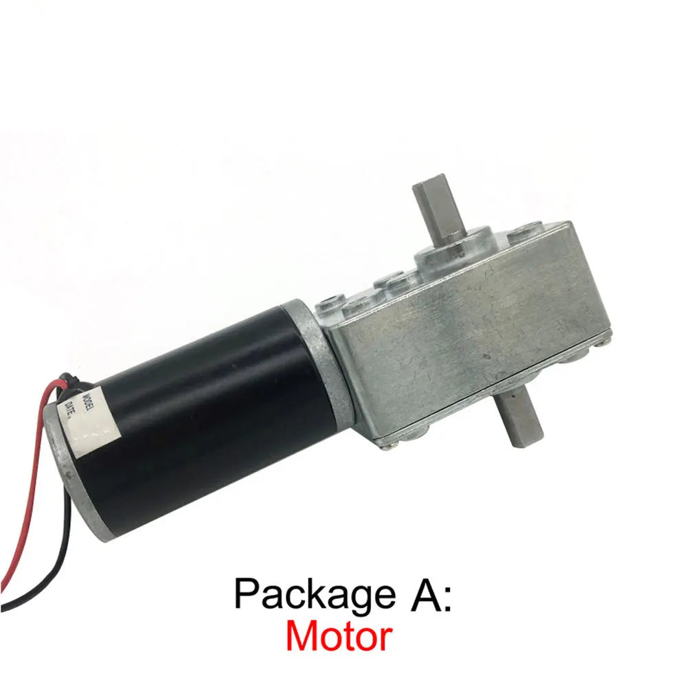 Custom 5840-31ZYS DC Small Motor 12V Slef Locking Gearbox Reductor 24V Large Torque Double Shaft Motor For Fan Reducer Manufacturer