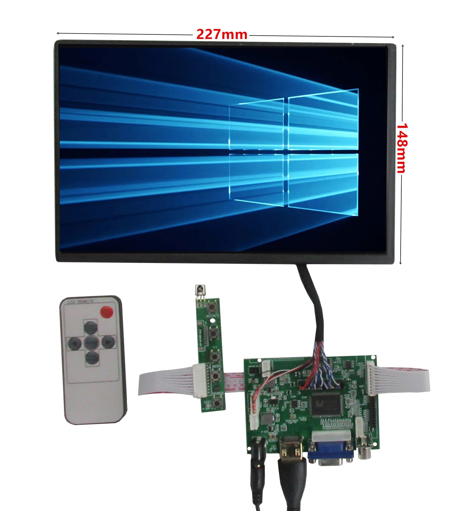 Custom 10.1 Inch 1280*800 IPS Screen Display LCD Monitor Driver Board Control HDM-Compatible VGA Audio For Orange Raspberry Pi 1 2 3 4 Manufacturer