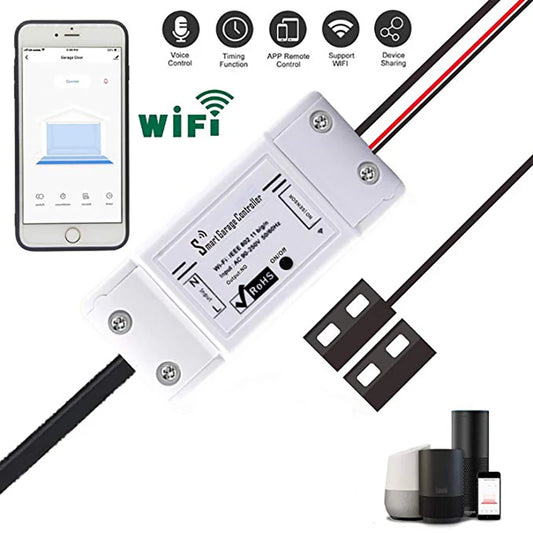 Custom Cheap Tuya Wifi Garage Roller Sensor Detector Door Opener Smart Life app Remote Control Anywhere Alexa Google home Automation Manufacturer