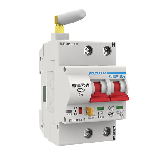 Custom Lonten Smart Home WiFi Switch Light 2P 32A/80A/100A Circuit Breaker IoT Switch App Ewelink Remote Control Work With Alexa Google Manufacturer