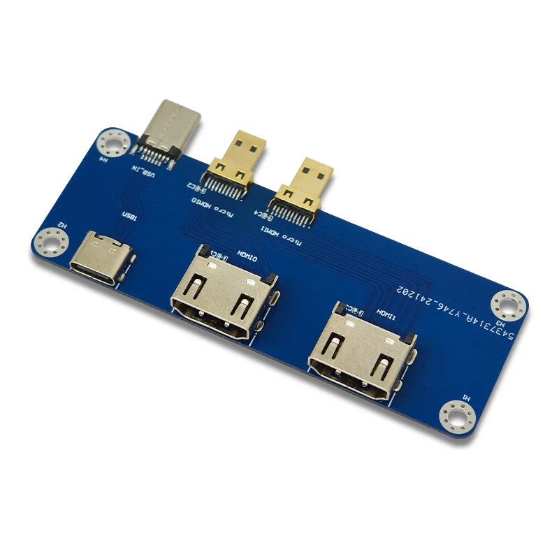 Raspberry Pi Micro HD to HD Module Raspberry Pi 5 Compatible with 4B Dual 4K Output