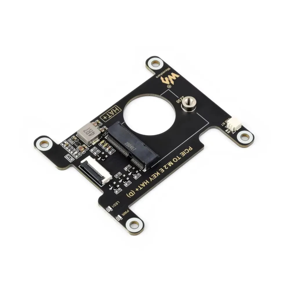 PCIe To M.2 E KEY HAT (D) For Raspberry Pi 5,Compatible With Various NGFF (M.2 E KEY) Wireless NIC,Supports USB BT