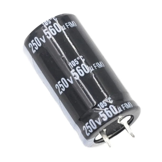 Custom high quality 250V560UF 22X35 22X40MM aluminum electrolytic capacitors 250V560UF 22x35 22x40 25x30 25x35MM Manufacturer
