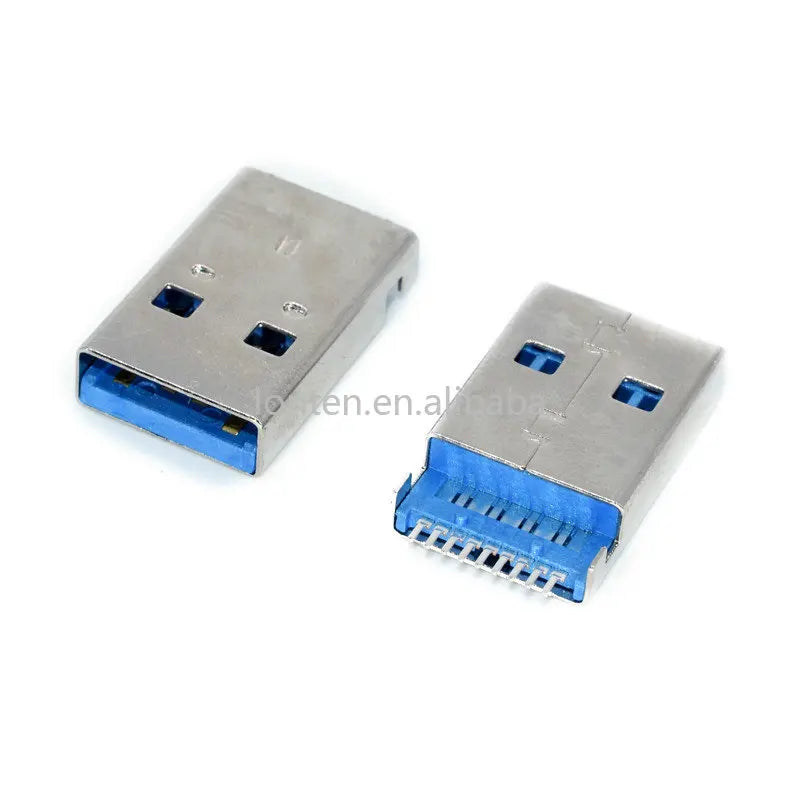 Custom 10set Hi-Speed USB 3.0 Male and Female 9P PCB Solder A-type Socket Connector Manufacturer