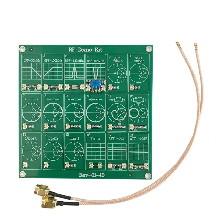 Custom RF Demo Kit NanoVNA RF Tester Board Filter Attenuator for NanoV ...