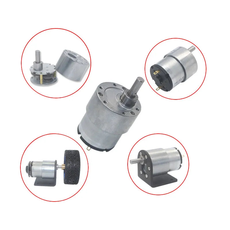 Custom JGB37-520 12V 24V High Torque Gear Box Electric Motor New Gearmotor 5/10/20/30/45/60/100/200/300/600rpm Manufacturer