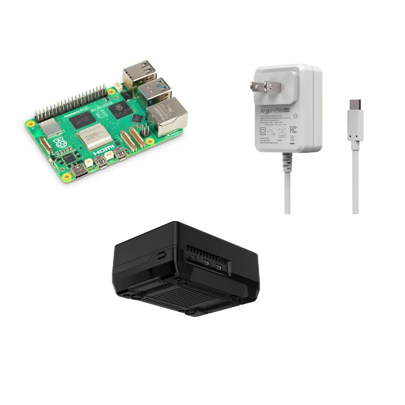 Raspberry Pi 5 8GB Board  With NEO5 M.2 NVME PCIE Case Kit