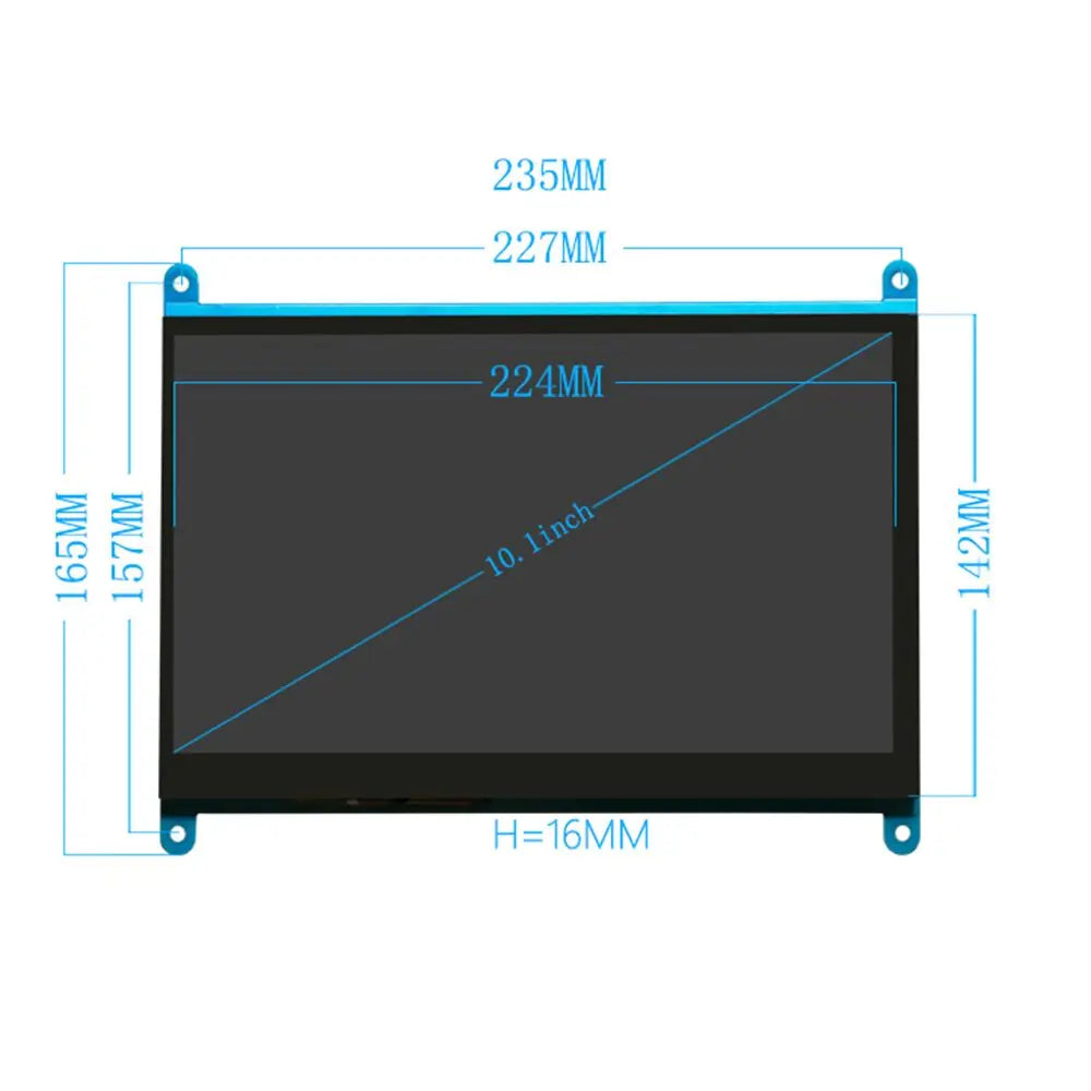 Custom 10.1 inch Raspberry Pi 4 Model B Touch Screen 1024x600 LCD Display compatible Raspberry Pi 3 Model B+/3B/4B Manufacturer