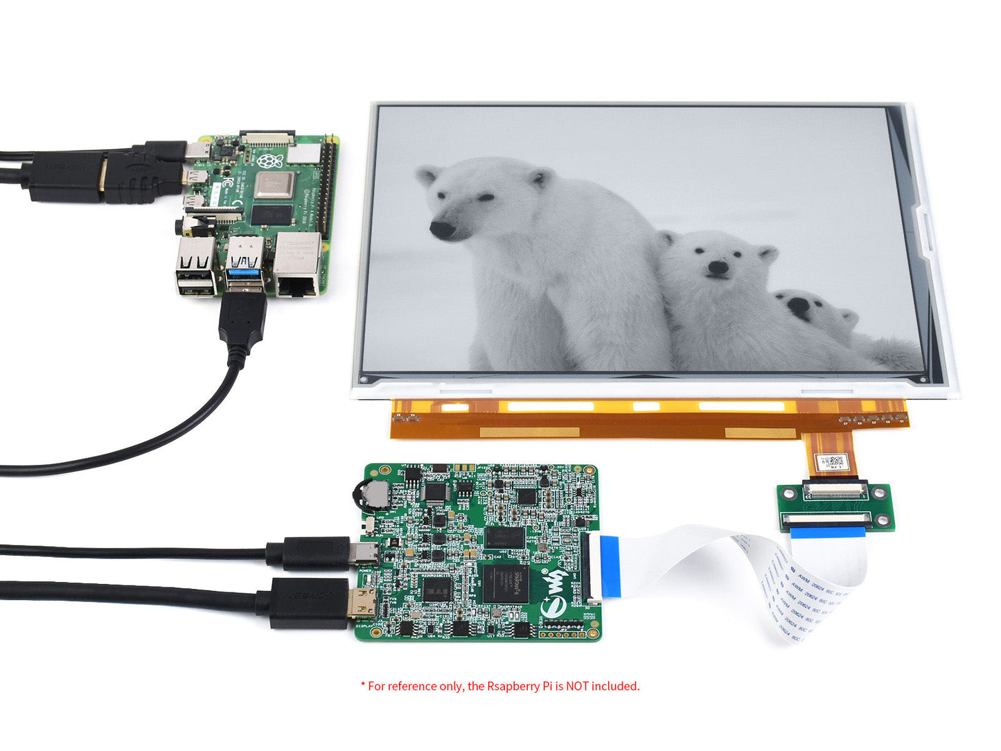 9.7inch EPaper EInk Display Display Interface 15Hz Refresh Rate 1200X825 Pixels Supports Raspberry Pi/PC Custom PCB pcba sample