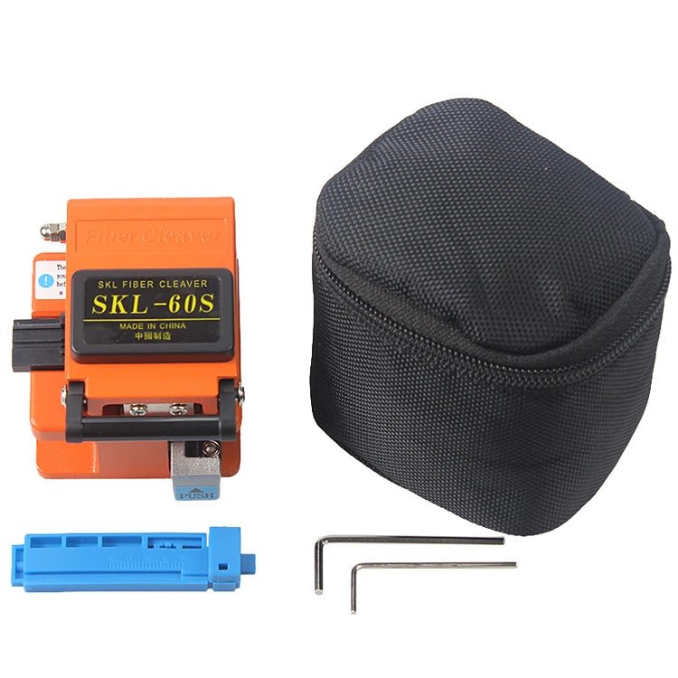 Custom FTTH Fiber Optic Tool Kit with SKL-60S Fiber Cleaver and Double port Miller Wire stripper 5MW VFL Fiber Visual Fault detector Manufacturer