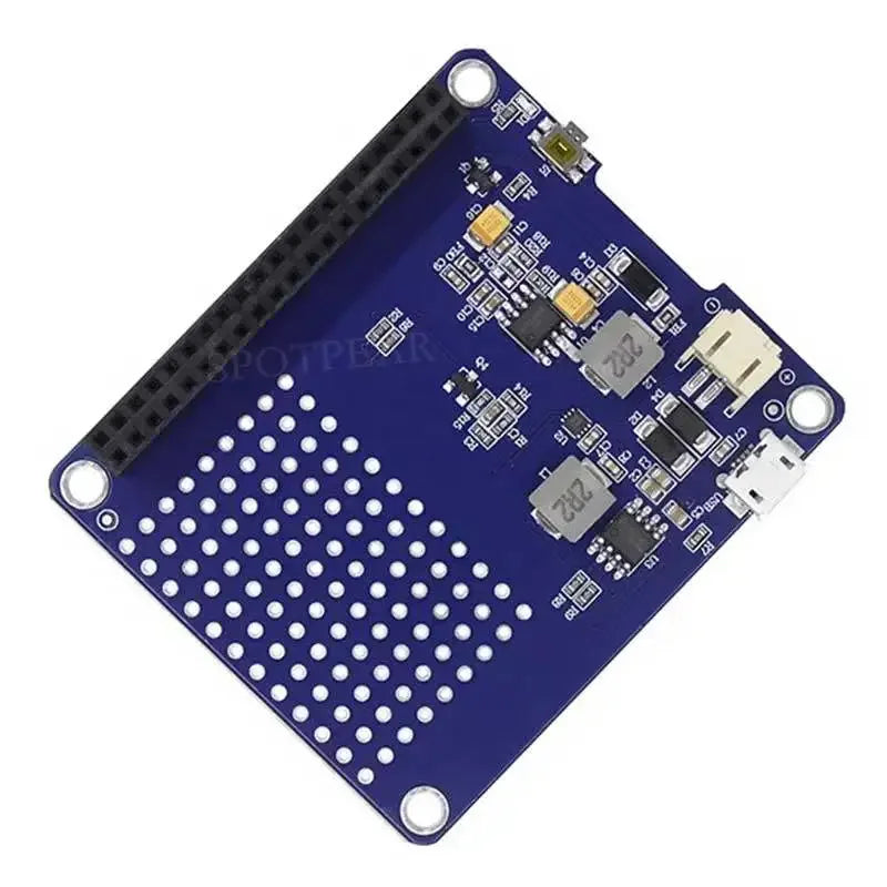 UPS HAT Lithium Battery Module | Compatible with Raspberry Pi 4 & Raspberry Pi 5 Expansion Board