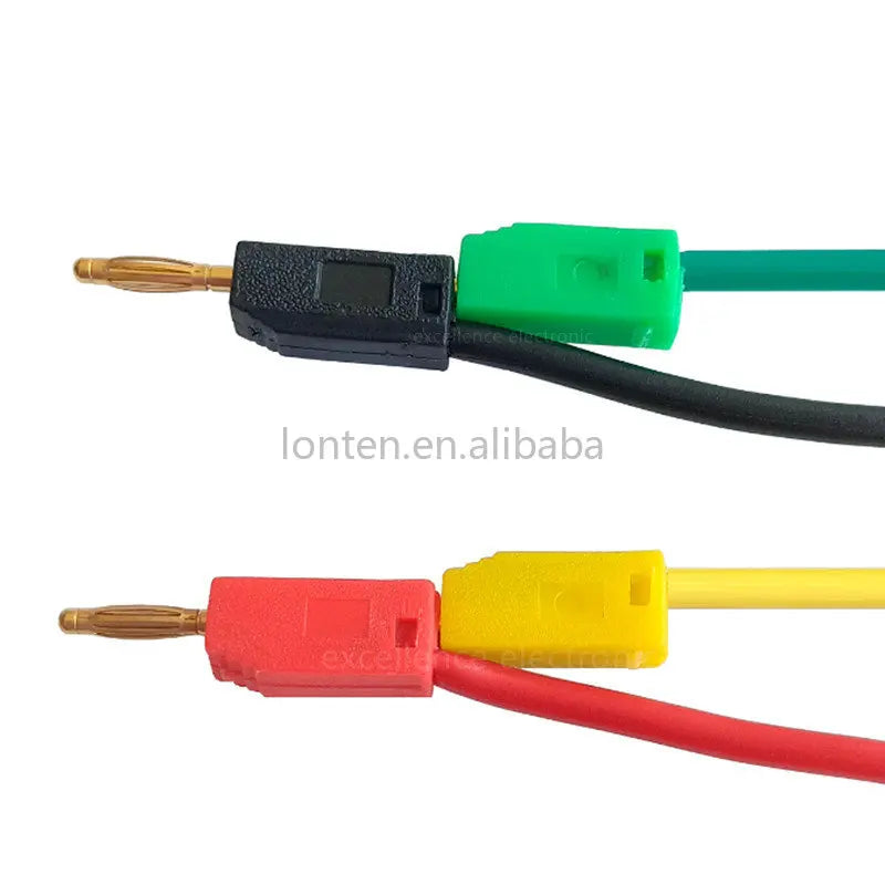 Custom Custom High Quality 2mm Banana Plug Silicone Wire 24AWG K2 Test Cable Double  Experiment Short Route Can Be Overlapped Manufacturer