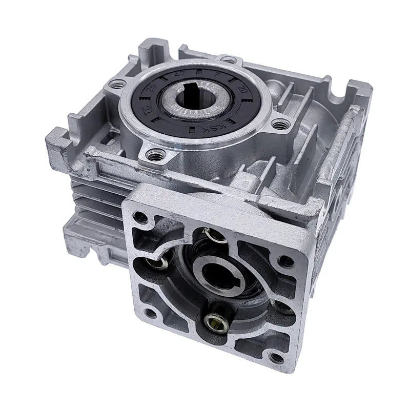 Custom  speed reducer worm DC motor gearbox 14mm output 5:1-80:1 RV030 Worm Gearbox Speed Reducer for NEMA 23 Motor Manufacturer