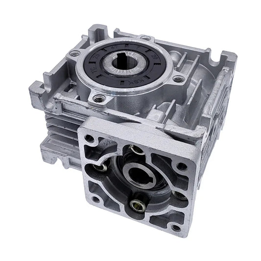 Custom  speed reducer worm DC motor gearbox 14mm output 5:1-80:1 RV030 Worm Gearbox Speed Reducer for NEMA 23 Motor Manufacturer