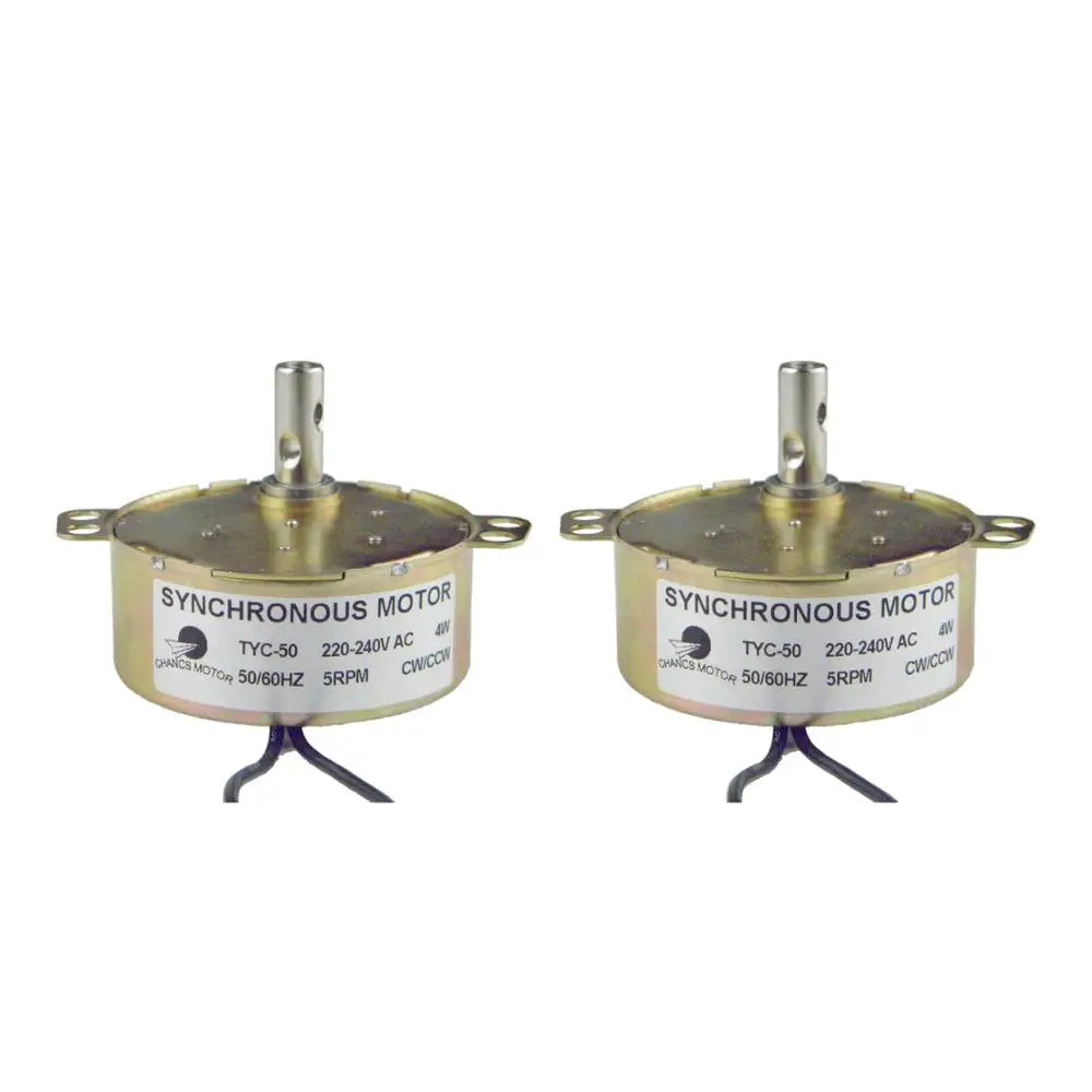 Custom Electric Gear Synchro Motor Microwave Fan Motor TYC-50 220V AC 5-6RPM 4W CW/CCW for Microwave Oven 2PCS Manufacturer