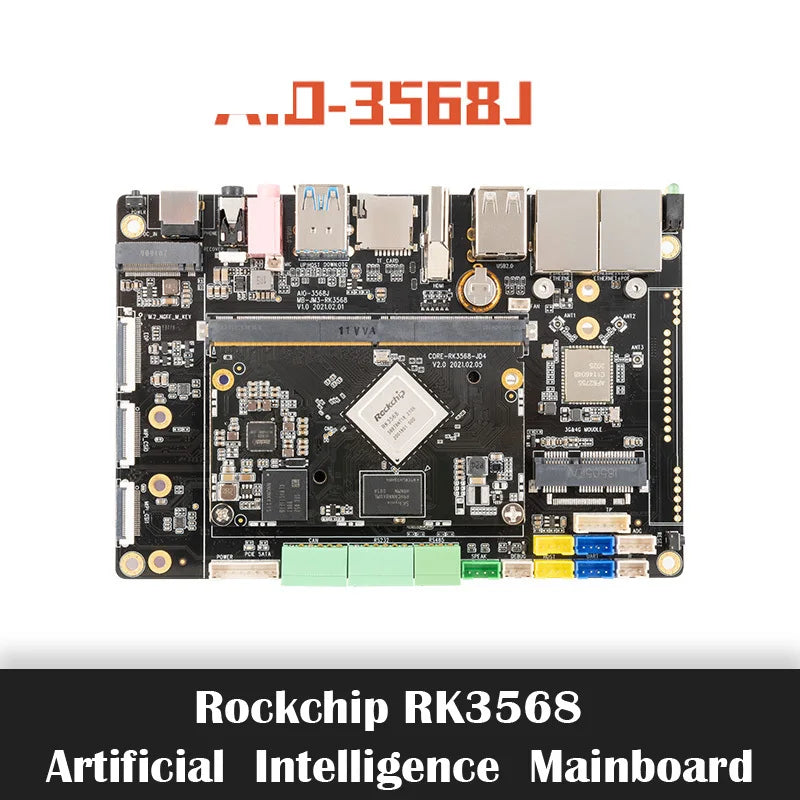 Custom Rockchip RK3568 Coreboard Core-3568J Industry Board 4GB+32GB Quad-Core High-Performance AI WiFi 6 SBC for IOT Smart NVR Manufacturer