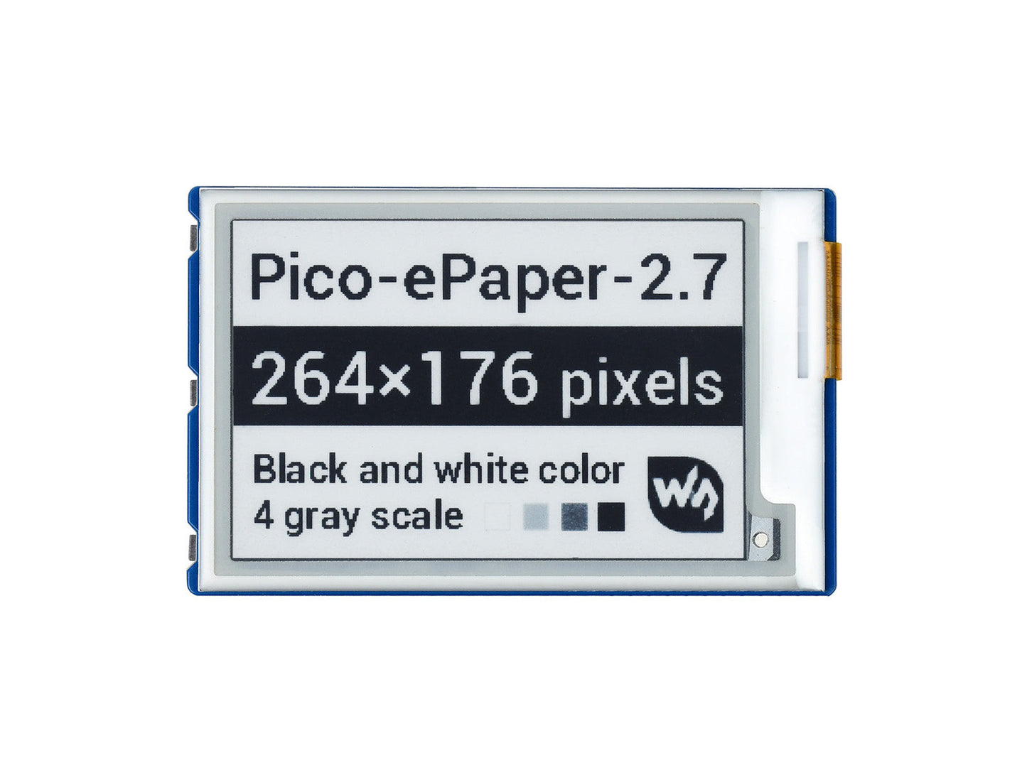 2.7inch E-Paper E-Ink Display Module for Raspberry Pi Pico 264x176, Black / White, 4 Grayscale SPI Custom PCB baby monitor pcba