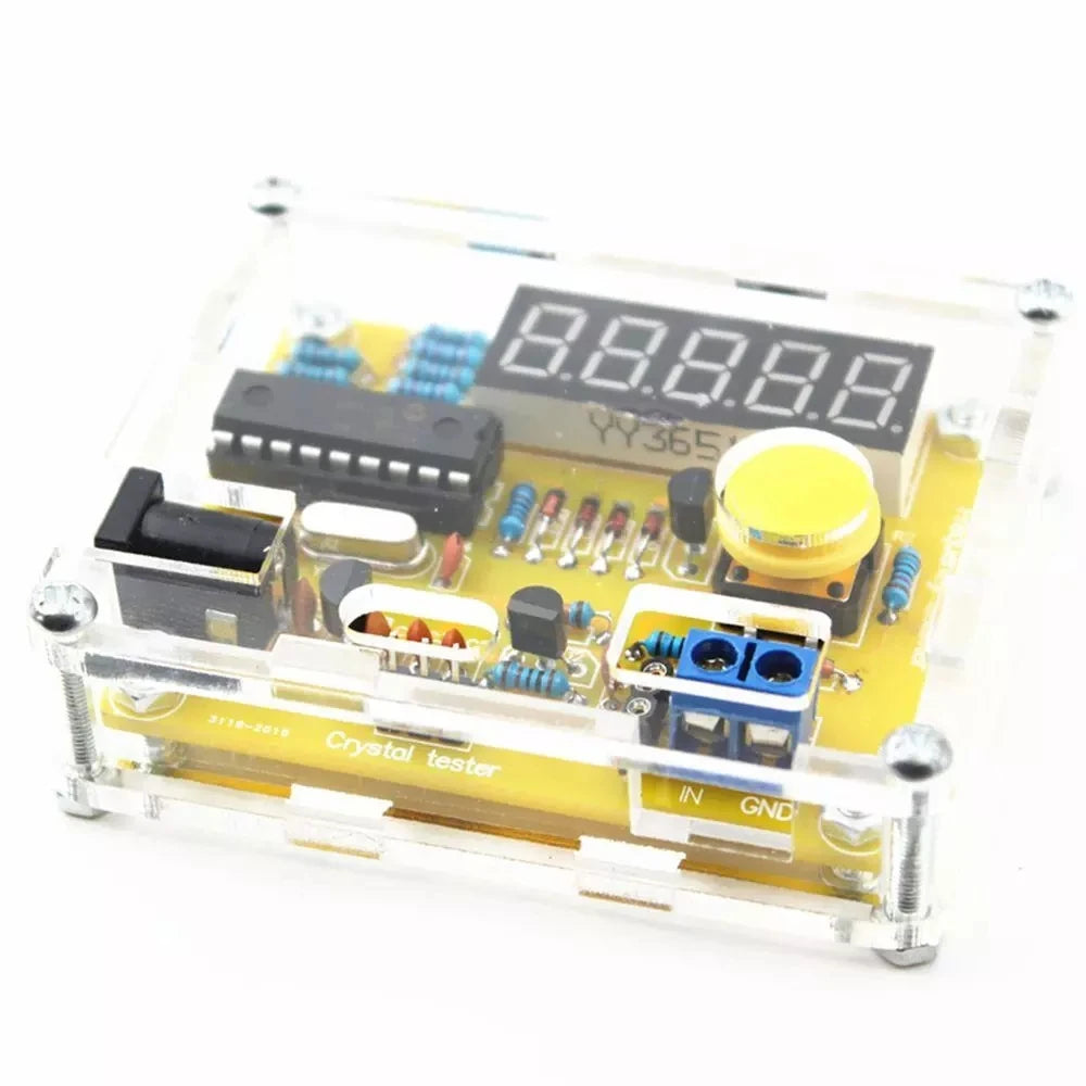 Custom 1Hz-50MHz Crystal Oscillator Frequency Tester Counter Meter With Acrylic Case Box Module Manufacturer