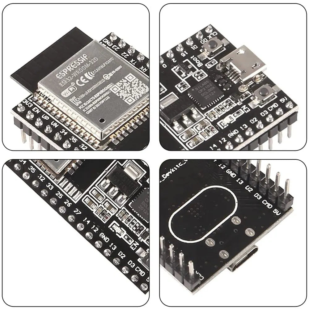 Custom  1PCS ESP32 Development Board WiFi+BT Ultra-Low Power Consumption Dual Core ESP-32S ESP32-WROOM-32D ESP32-WROOM-32U ESP 32 Manufacturer