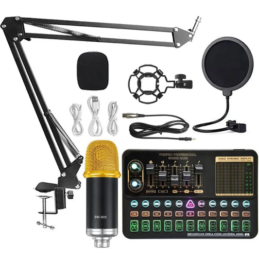 Custom LT V10XPro Sound Card Studio Mixer Singing Noise Reduction Microphone Voice BM800 Live Broadcast Phone Computer Record V10X Pro Manufacturer