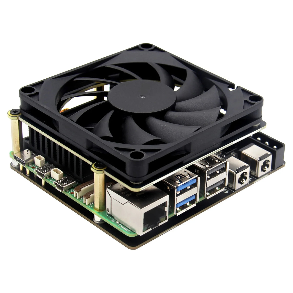 X1017 8 Port SATA Expansion Board with Dual Power Input for Raspberry Pi 5
