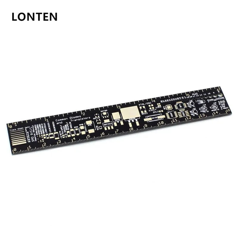 Custom Lonten 15cm Duinopeak PCB Ruler Measuring Tool Resistor Capacitor Chip IC SMD Diode Transistor Package Electronic Stocks For Ele Manufacturer