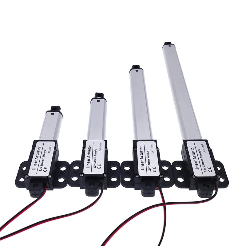 Custom 50mm DC 12V Mirco Electric Linear Actuator 30N/60N/100N/150N Motor Controller Mini Eectric Push Rod Putter Manufacturer