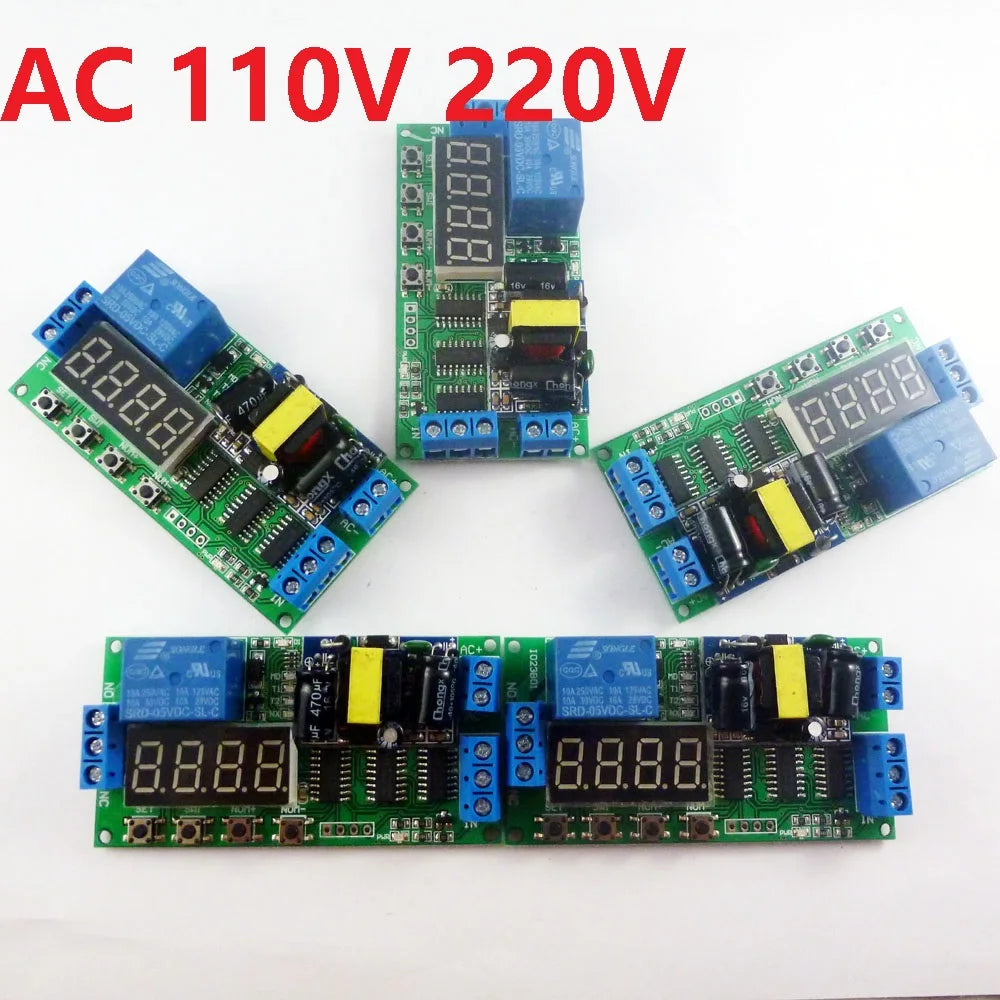 Custom OEM IO23B01*5 5pcs AC 110V 220V / DC 5V Multifunction Delay Relay Timer Switch Digital tube LED controller Manufacturer