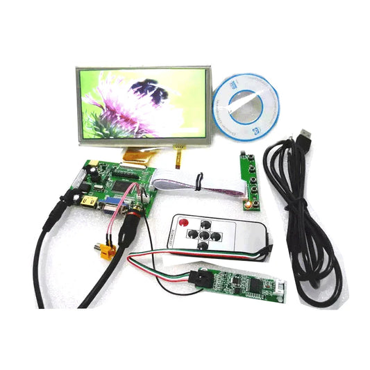 Custom HD + 2 av + VGA driver board + Touch screen + 6.5 -inch AT065TN14 800 * 480 +OSD keyboard .On-board DYI kits Manufacturer