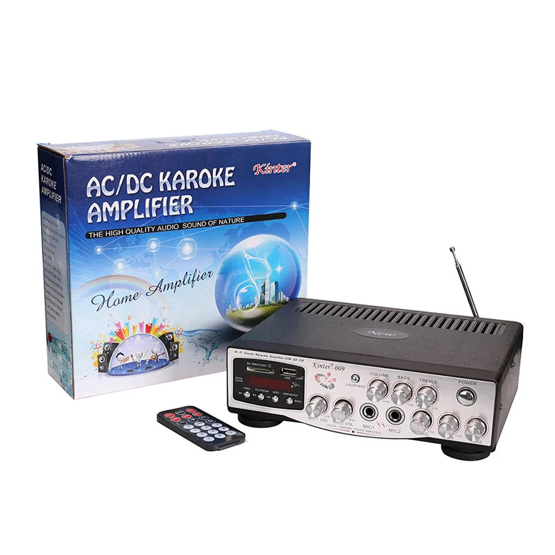 Custom 2*60W FM Radio Mp3 Player Audio Power Amplifier board Stereo Equalizer HiFi Karaoke Digital Mp3 Decoder Music AMP pcb assembly Manufacturer