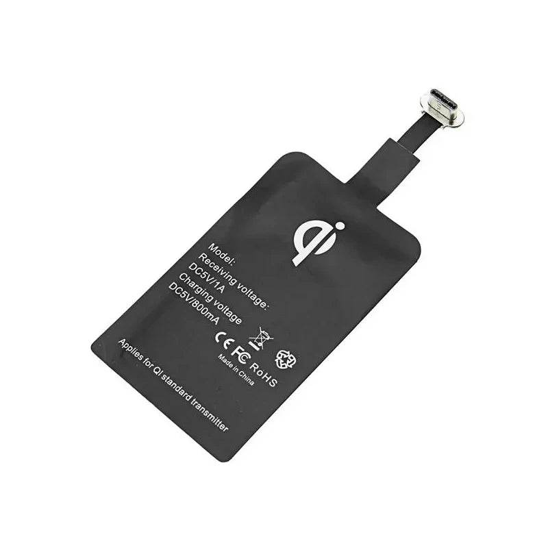 Custom 5V 1A Type C Qi Standard Wireless Charger Receiver Charging Adapter For Android Oneplus 5 5t 6 Mi A1 S8 modules Manufacturer