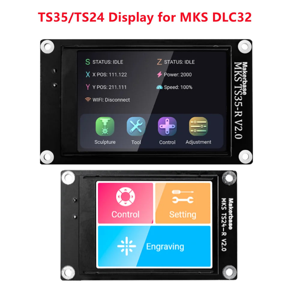 Custom CNC Laser Engraving Machine Offline Control Makerbase MKS TS24/TS35-R LCD Touch Screen For MKS DLC32 V2.1 Motherboard ESP32 Wifi Manufacturer
